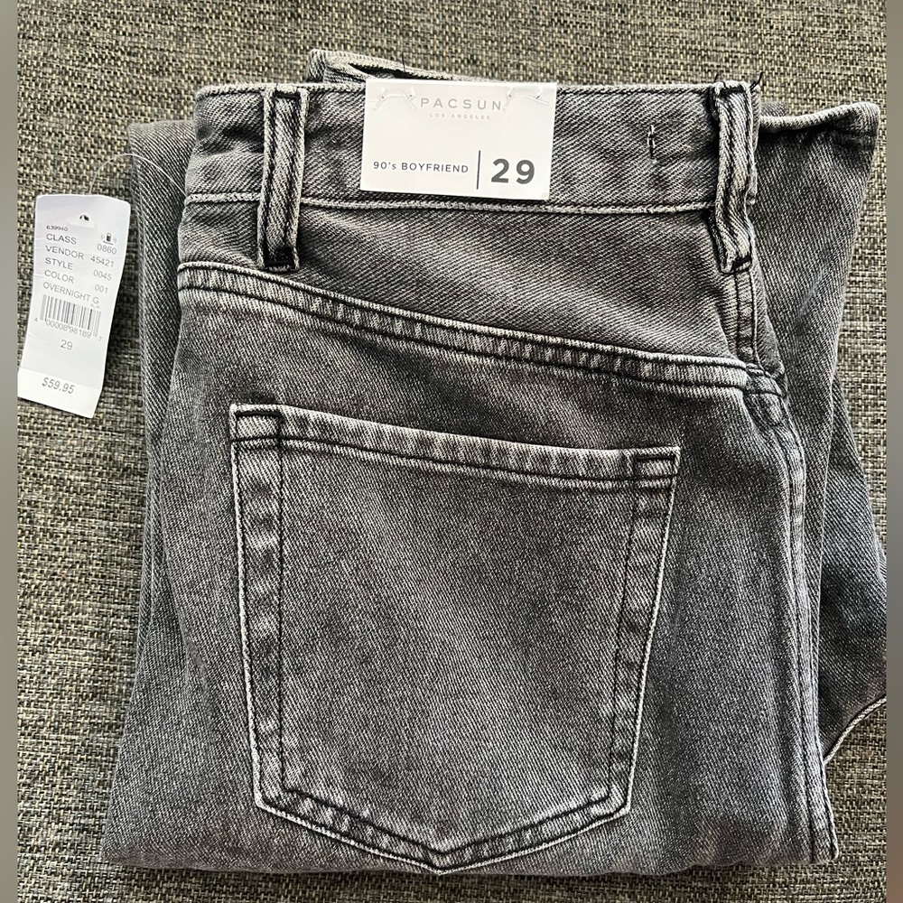 PacSun Washed Black Ripped '90s Boyfriend Jeans